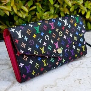 RARE Louis Vuitton Multicolor Sarah Wallet